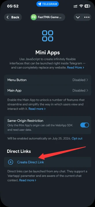 Create Direct Link