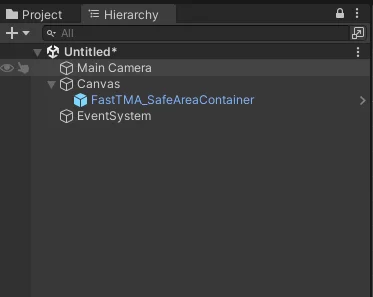 FastTMA_SafeAreaContainer Hierarchy